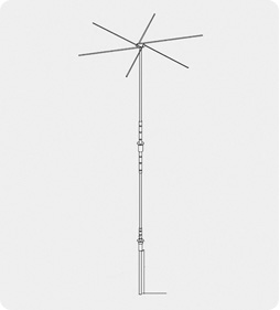 34 foot mast installed
